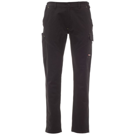 SPODNIE ROBOCZE WORKER WINTER - CAŁKIEM CZARNY