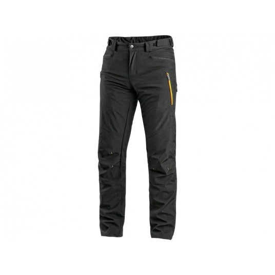SPODNIE SOFTSHELL CXS AKRON MĘSKIE HV ŻÓŁTE/POMARAŃCZ. ELEM.