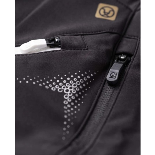 SPODNIE SOFTSHELL DAMSKIE ARDON CREATRON - CZARNE-NIEBIESKI