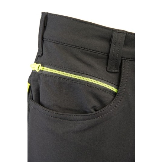 SPODNIE SOFTSHELL DO PASA SEVEN KINGS RIVAL - CZARNY-ŻÓŁTY