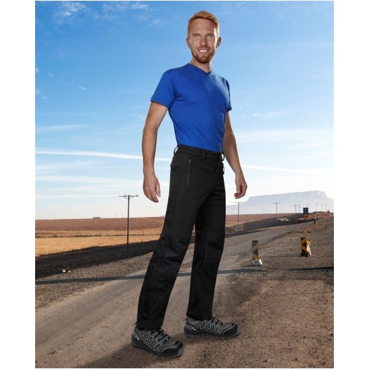 SPODNIE SOFTSHELL PHANTOM MĘSKIE - CZARNY