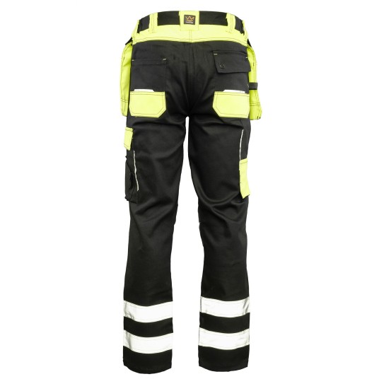 SPODNIE STRETCH DO PASA SEVEN KINGS SOLAR ODBLASK - ŻÓŁTY