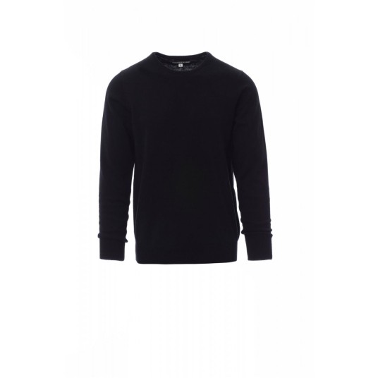 SWETER DEKOLT OKRĄGŁY UNISEX FLY - CZARNY