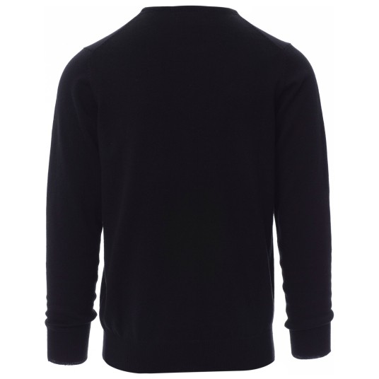 SWETER OKRĄGŁY DEKOLT FLY - CZARNY