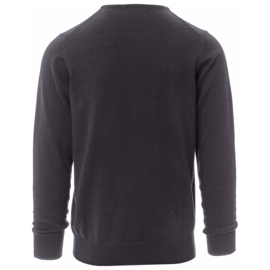 SWETER OKRĄGŁY DEKOLT FLY MELANGE - SZARY POPIELATY MELANŻ