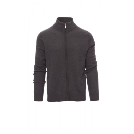 SWETER ROZPINANY UNISEX BOARDING MELANGE - SZARY POPIELATY MELANŻ