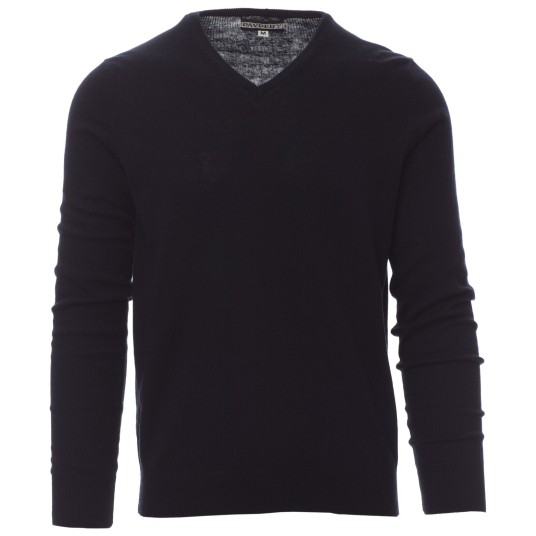 SWETER W SEREK BUSINESS - GRANATOWY