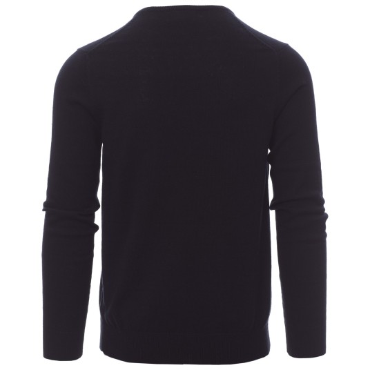 SWETER W SEREK BUSINESS - GRANATOWY