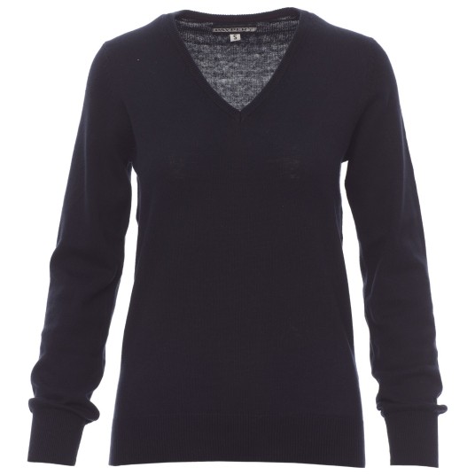 SWETER W SEREK BUSINESS LADY - GRANATOWY