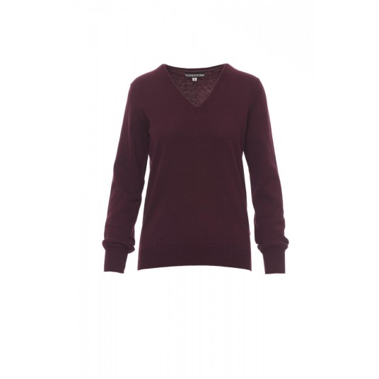 SWETER W SEREK DAMSKI BUSINESS LADY - BORDOWY