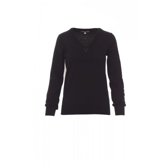SWETER W SEREK DAMSKI BUSINESS LADY - CZARNY