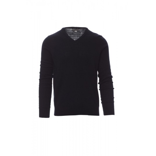 SWETER W SEREK MĘSKI BUSINESS - GRANATOWY