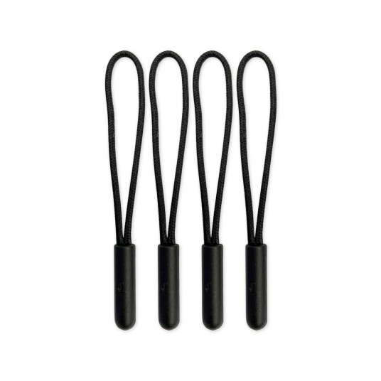 ZAWIESZKI DO SUWAKA ZIPPER PULL CORDS - CZARNY