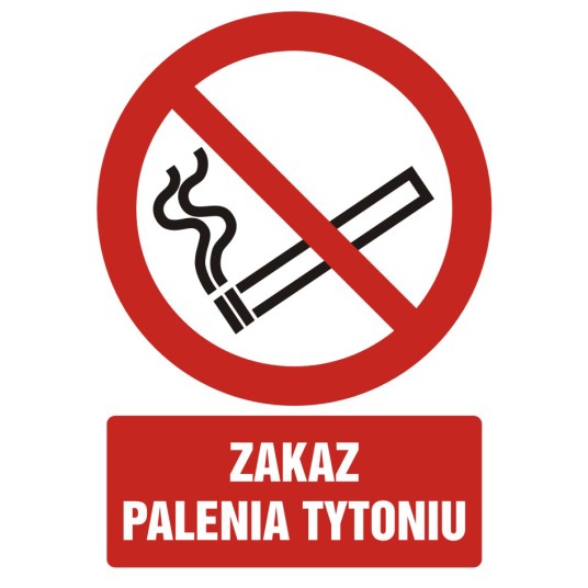 ZNAK BHP-ZAKAZ PALENIA TYTONIU-GC053 DJ PN