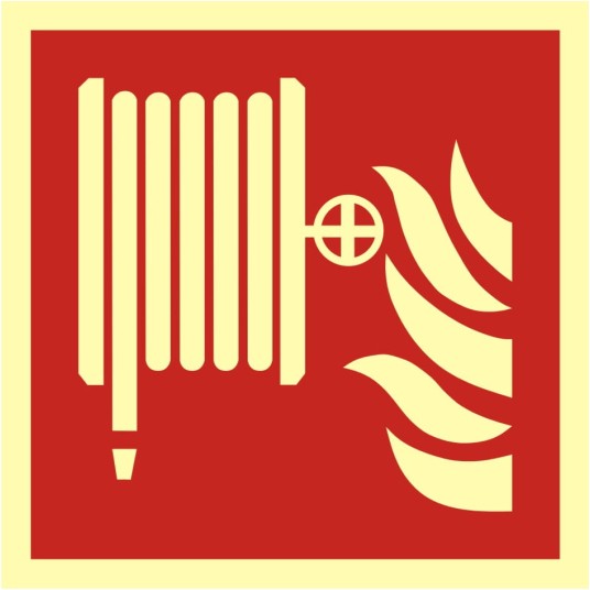ZNAK PRZECIWPOŻAROWY-HYDRANT WEWNĘTRZNY-BAF 002 C1 PS