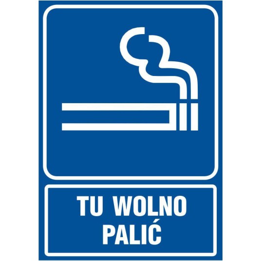 ZNAK-TU WOLNO PALIĆ-RB 025 BK PN