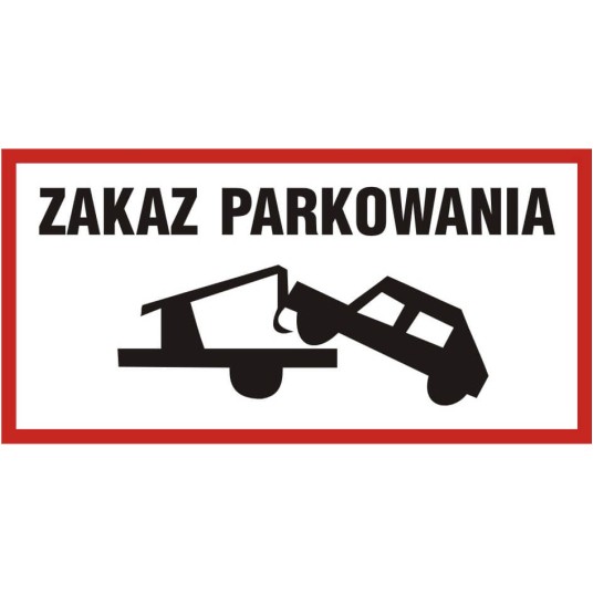 ZNAK - ZAKAZ PARKOWANIA - SA038 EC PN