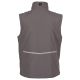 BEZRĘKAWNIK SOFTSHELL CREEK VEST ULTRALITE PAD - ZADYMIONY-CZARNY