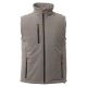 BEZRĘKAWNIK SOFTSHELL GALE VEST PAD - ZADYMIONY-CZARNY