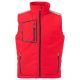 BEZRĘKAWNIK SOFTSHELL STREAM VEST LITE PAD - CZERWONY-CZARNY