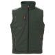 BEZRĘKAWNIK SOFTSHELL STREAM VEST LITE PAD - LEŚNA ZIELEŃ-CZARNY