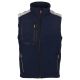 BEZRĘKAWNIK SOFTSHELL STREAM VEST PAD - GRANATOWY-KRÓLEWSKI NIEBIESKI