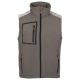 BEZRĘKAWNIK SOFTSHELL STREAM VEST PAD - ZADYMIONY-CZARNY