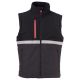 BEZRĘKAWNIK SOFTSHELL WISE VEST LITE PAD - ANTRACYTOWY-CZARNY
