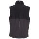 BEZRĘKAWNIK SOFTSHELL WISE VEST LITE PAD - ANTRACYTOWY-CZARNY