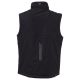BEZRĘKAWNIK SOFTSHELL WISE VEST LITE PAD - CZARNY-CZARNY