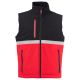 BEZRĘKAWNIK SOFTSHELL WISE VEST LITE PAD - CZERWONY-CZARNY