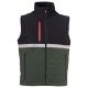 BEZRĘKAWNIK SOFTSHELL WISE VEST LITE PAD - LEŚNA ZIELEŃ-CZARNY