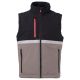 BEZRĘKAWNIK SOFTSHELL WISE VEST LITE PAD - ZADYMIONY-CZARNY