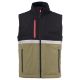BEZRĘKAWNIK SOFTSHELL WISE VEST LITE PAD - ZIELONY WOJSKOWY-CZARNY
