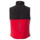 BEZRĘKAWNIK SOFTSHELL WISE VEST PAD - CZERWONY-CZARNY