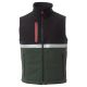 BEZRĘKAWNIK SOFTSHELL WISE VEST PAD - LEŚNA ZIELEŃ-CZARNY