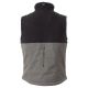 BEZRĘKAWNIK SOFTSHELL WISE VEST PAD - ZADYMIONY-CZARNY