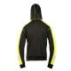 BLUZA DRESOWA SEVEN KINGS RIVAL Z KAPTUREM - CZARNY/ŻÓŁTY