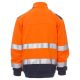 BLUZA NA ZAMEK KRÓTKI VISION - POMARAŃCZOWY FLUO-GRANATOWY