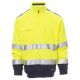 BLUZA NA ZAMEK KRÓTKI VISION - ŻÓŁTY FLUO-GRANATOWY