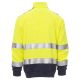 BLUZA NA ZAMEK KRÓTKI VISION - ŻÓŁTY FLUO-GRANATOWY