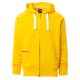 BLUZA NA ZAMEK Z KAPTUREM DALLAS+ - ŻÓŁTA