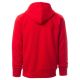 BLUZA NA ZAMEK Z KAPTUREM PONTIAC - CZERWONY