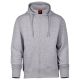 BLUZA NA ZAMEK Z KAPTUREM PONTIAC - SZARY MELANŻ