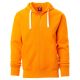 BLUZA NA ZAMEK Z KAPTUREM PORTLAND - POMARAŃCZOWY