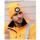 CZAPKA ZIMOWA Z LATARKĄ LED - POMARAŃCZOWY HIVIS