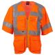 KAMIZELKA OSTRZEGAWCZA EXO MESH - POMARAŃCZOWY FLUO
