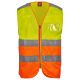 KAMIZELKA ROBOCZA ACE - ŻÓŁTY FLUO - POMARAŃCZOWY FLUO