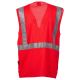 KAMIZELKA ROBOCZA EXTRA MESH - CZERWONY FLUO