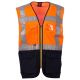 KAMIZELKA ROBOCZA EXTROVERT MESH - POMARAŃCZOWY FLUO-GRANATOWY